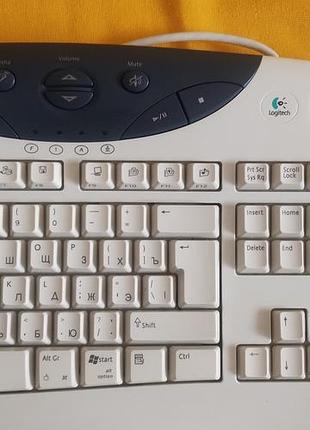 Дротова мультимедійна клавіатура logitech internet navigator keyboard (модель y-bf37) 4
