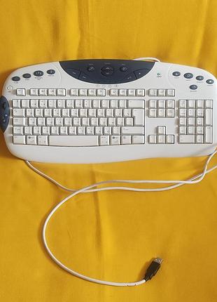 Проводная мультимедийная клавиатура logitech internet navigator keyboard (модель y-bf37)