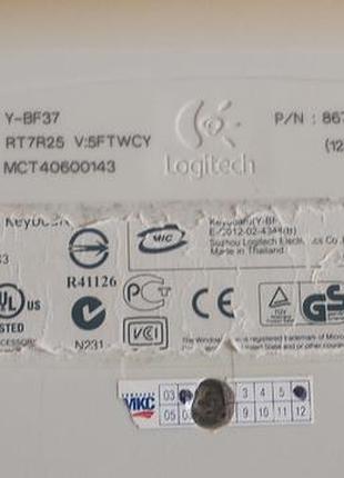 Дротова мультимедійна клавіатура logitech internet navigator keyboard (модель y-bf37) 8