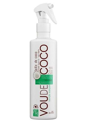 Флюїд для відновлення волосся на основі кокосового молока griffus leave-in coco vou de coco 240ml
