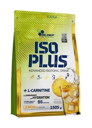 Olimp iso plus + l-carnitine (1,5 kg, lemon)