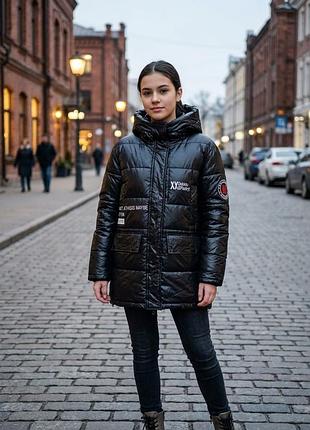 Куртка для девушки черная