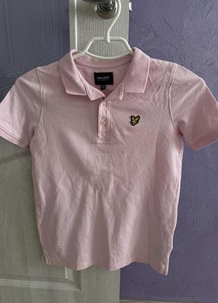 Поло для хлопчика lyle & scott рожеве