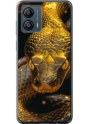 Чехол на motorola moto g53 golden snake "6072u-3047-72104"