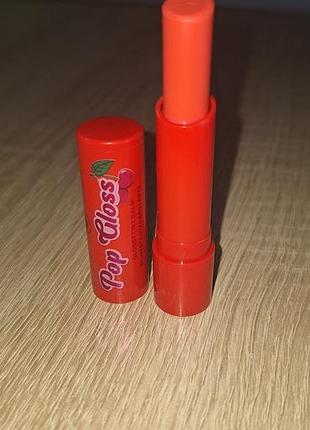 I heart revolution pop gloss glossy tint balm,cherry red