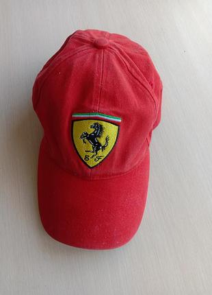 Бейсболка унісекс ferrari червона
