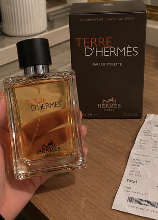 Мужская туалетная вода hermès terre d'hermes 100 ml