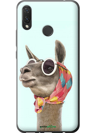 Чехол на huawei p smart plus модная лама "4479u-1555-72104"
