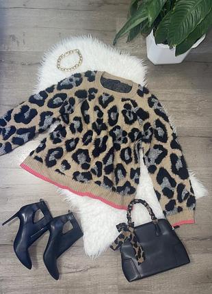 Светр жіночий marks & spencer леопардовий