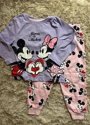Піжама домашній костюм disney minnie&mickey primark