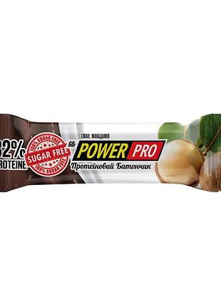Power pro power pro 32% sugar free (60 g, макадамія)