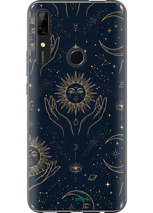 Чохол на huawei p smart z celestial harmony: sun & moon gold mystic pattern "6778u-1704-72104"