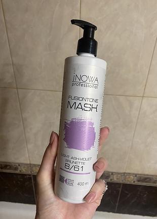 Фарба для волосся inowa professional fusiontone mask light ash violet brunette 8/61 400 мл
