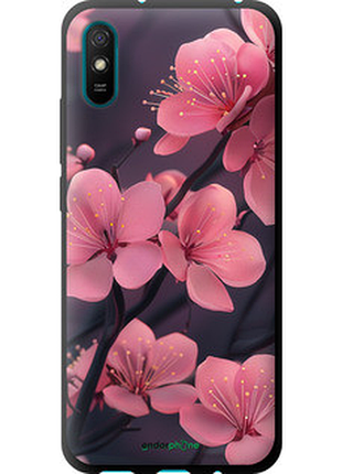 Чехол на xiaomi redmi 9a пурпурная сакура "6075b-2034-72104"