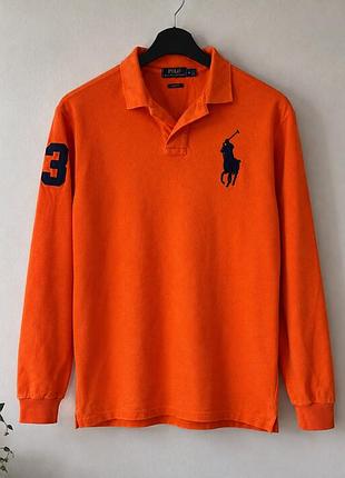 Лонгслів чоловічий polo ralph lauren оранжевий