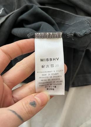 (знижка 1 тиждень) архівний misbhv distressed лонгслів поло потертий денім 8