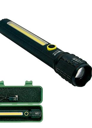 Потужний led-ліхтар bl-c73-p50 cob ліхтарик ручний з usb-зарядкою, світлодіодний кишеньковий ліхтар