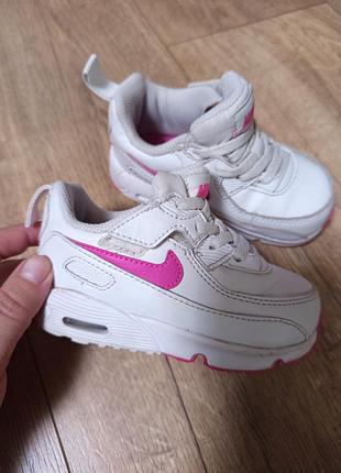 Кросівки для дівчинки nike білі з рожевим