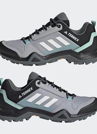 Кросівки adidas terrex для трекінгу сірі з бірюзовим 23-23.5см