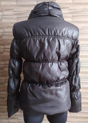 Коротка стьобана чорна курточка only на подвійному холофайбере 42-44,36-38,s,xs2 фото