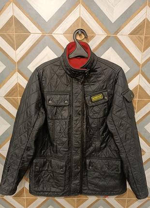 Куртка чоловіча barbour international стьобана чорна