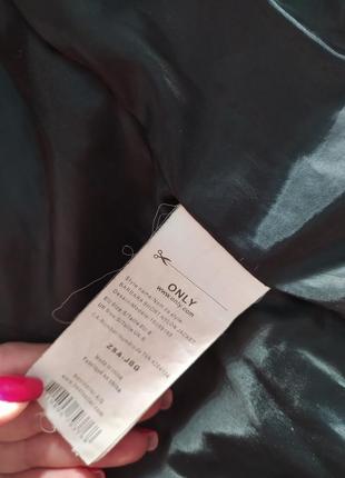 Коротка стьобана чорна курточка only на подвійному холофайбере 42-44,36-38,s,xs6 фото