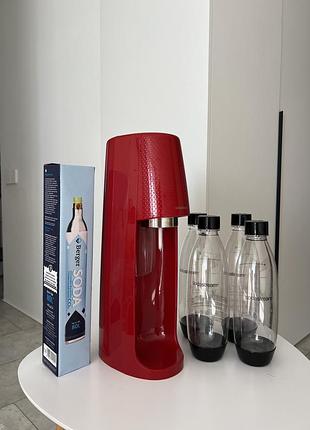 Сифон для газування води (сатуратор) sodastream spirit red