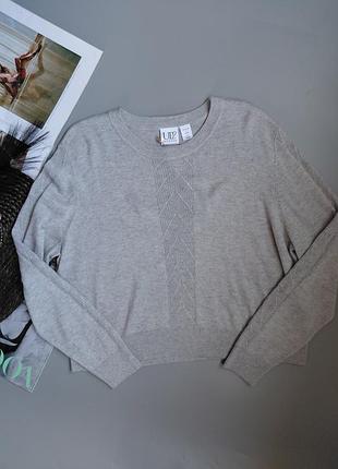 Женский свитер up2 fashion шерсть шелк кашемир серый l xl