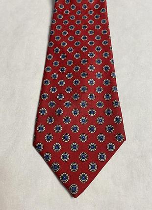 Бордова шовкова краватка stefano bassi (італія) — vintage 100% silk, old money