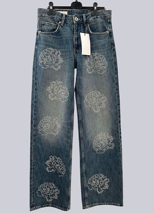 Женские джинсы со стразами от zara 46