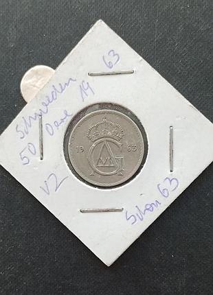 50 оре 1963 рік швеція