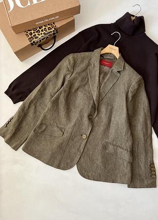 Лляний піджак з лацканами  burberry