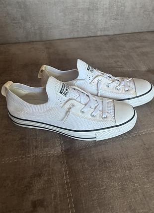 Кеди жіночі converse chuck taylor all star shoreline knit білі