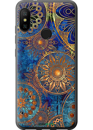 Чехол на xiaomi redmi 6 pro золотой узор "678u-1595-72104"