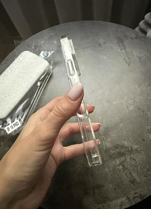 Чохол 16pro clear magsafe top 5