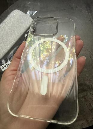 Чохол 16pro clear magsafe top 7