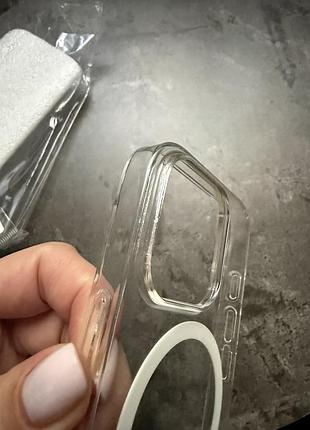 Чохол 16pro clear magsafe top 9