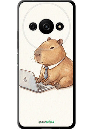 Чехол на xiaomi redmi a3 funny capybara ceo working "6777b-3657-72104"