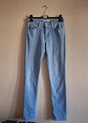 Оригінальні жіночі джинси levi's premium 712 slim w28 l32 (ідеальний стан).