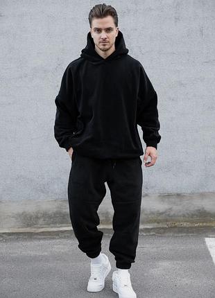 Чоловічий флісовий костюм спортивний without utopia black