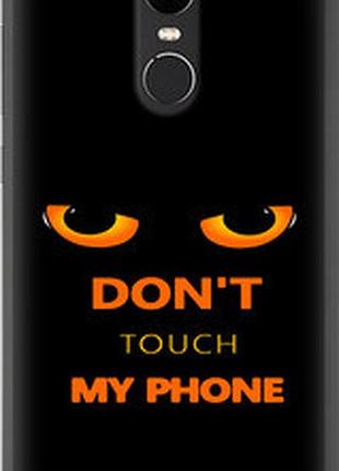 Чехол на xiaomi redmi note 4x don't touch the phone "4261u-951-72104"