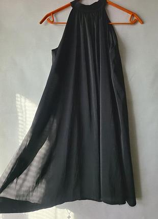 Елегантна чорна сукня zara basic у стилі мінімалізм 🖤 5