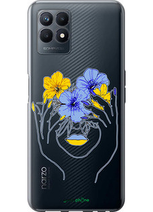Чехол на realme narzo 50 девушка v4 "5276u-3066-72104"