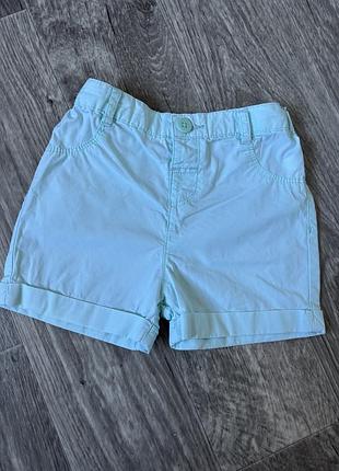 Бавовняні шорти waikiki 74/80 см. 9-12 міс.