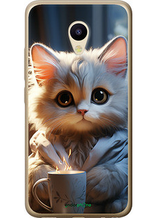 Чехол на meizu m5 white cat "5646u-420-72104"