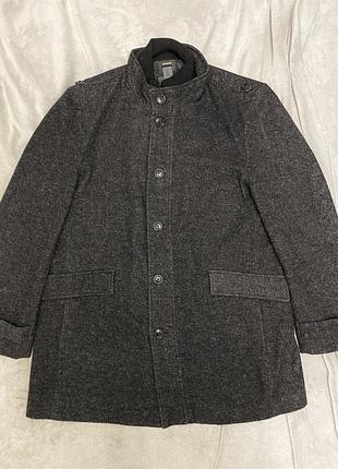 Чоловіче тепле пальто шерстяне великого розміру 4xl-6xl