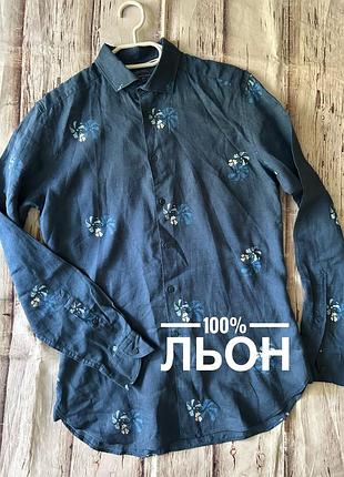 Чоловіча лляна сорочка camicissima, розмір 40 (m), 100% льон