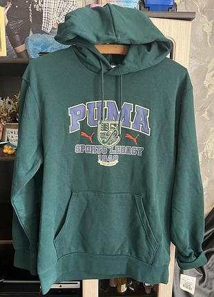 Худі чоловіче puma зелене, розмір м