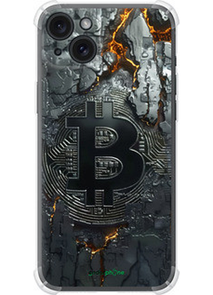 Чехол на iphone 15 plus раскаленный биткойн "6091sp-3097-72104"