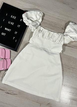Натуральна міні сукня zara з відкритою спинкою